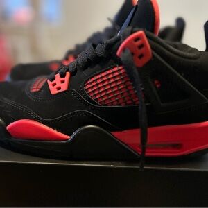 Air Jordan Black and Red Sneakers